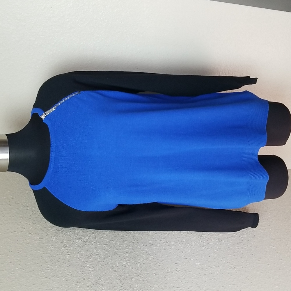 Michael Kors Rayon Blue Black Sweater